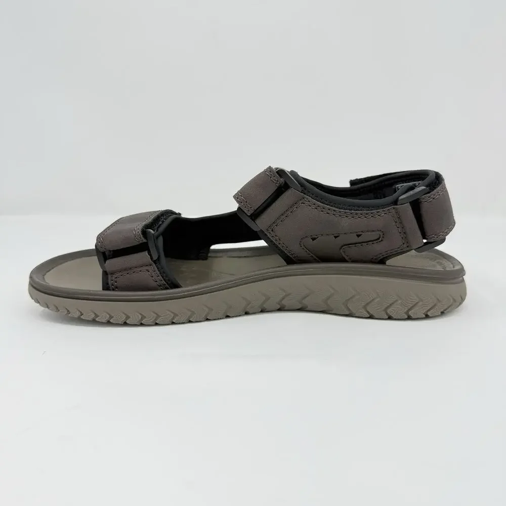 Clarks Wesley Bay Men’s Brown Sport Sandals Hook & Loop Size 12M